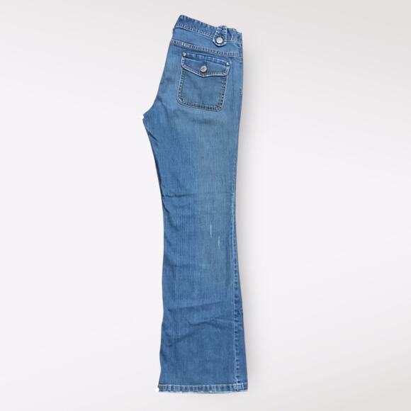 Banana Republic Y2K Early‎ 00’s Low Rise Flare Leg Jeans Size 8 - Picture 11 of 12